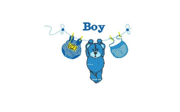 Baby Boy Embroidery Design