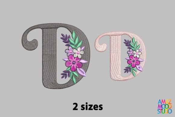 Letter D Floral Monogram Review
