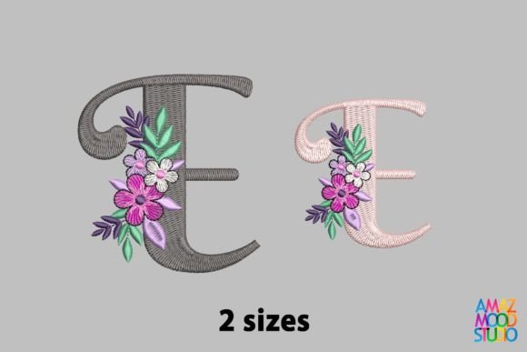 Letter E Floral Monogram Review