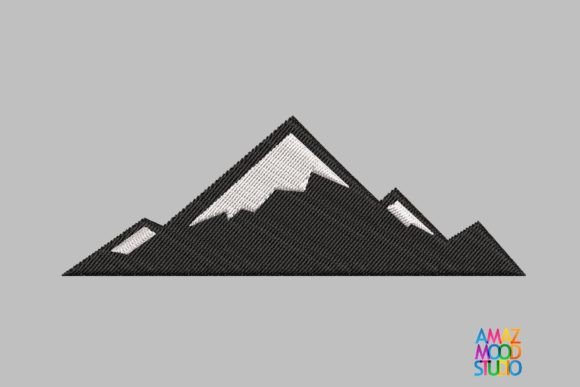 Mountain 5: A Wintery Embroidery Gem