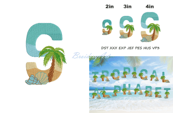 Tropical Font S: A Tropical Touch for Personalized Gifts